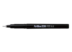 Fineliner Artline 220 rond super fijn zwart