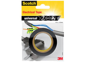 Plakband Scotch isolatie 15mmx10m zwart