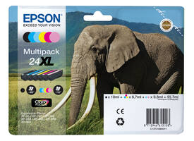 Inktcartridge Epson 24XL T2438  zwart + 5 kleuren