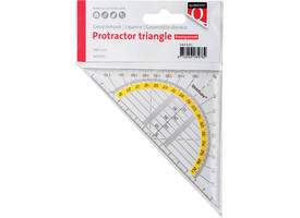 Geodriehoek Quantore 140mm transparant