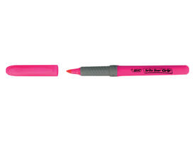 Markeerstift Bic grip assorti etui à 5 stuks