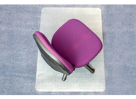 Stoelmat Floortex PVC 120x150cm voor zachte vloeren