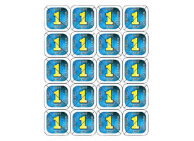 Consumptie breekmunten Combicraft 200 stuks blauw