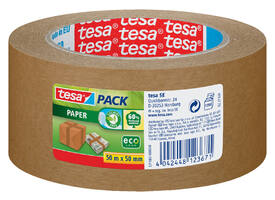 Verpakkingstape tesapack® papier ecoLogo® 50mx50mm bruin