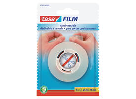 Plakband  tesafilm® 25mx19mm handscheurbaar transparant