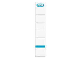 Rugetiket Elba smal 34x190mm zelfklevend wit/blauw 10 stuks