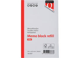 Memoblaadjes Quantore losbladig 140x90x20mm 200 vel