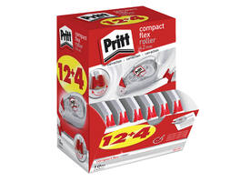 Correctietape Pritt Compact Flex 4.2mmx 10m promo pack à 12+4 gratis