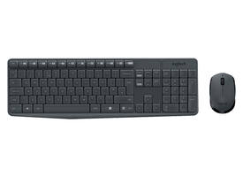 Toetsenbord- en muisset Logitech MK235 draadloos QWERTY zwart