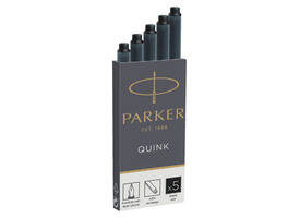 Inktpatroon Parker Quink permanent zwart pak à 5 stuks