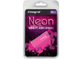 USB stick 2.0 Integral Neon USB-A 32GB roze