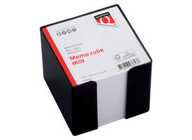 Memokubus Quantore 10x10x9cm zwart met 900vel