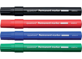 Permanent marker Quantore rond 1-1.5mm zwart