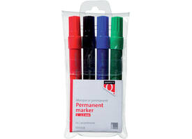 Permanent marker Quantore rond 1-1.5mm assorti 4 stuks
