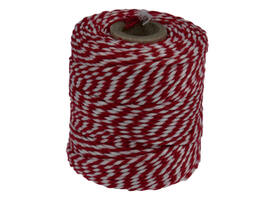 Touw Muller katoen 50 gram 45 meter rood/wit
