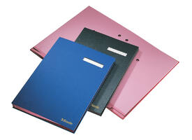 Vloeiboek Esselte 6210 karton 20 tabbladen zwart
