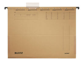 Hangmap Leitz Alpha A4 met balg 348x260mm natuurbruin