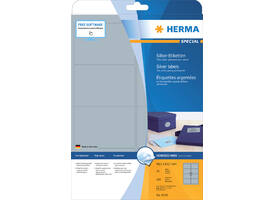 Etiket HERMA 4114 99.1X67.7mm zilver 200 stuks