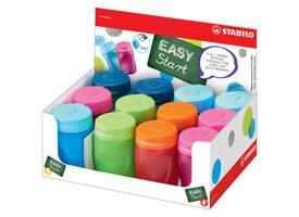 Puntenslijper STABILO Easy 4500 3 in 1 ass rechts-linkshandig en kleur