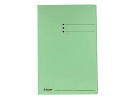 Dossiermap Esselte folio 3 kleppen manilla 275gr groen