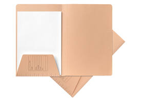 Dossiermap Djois A4 1 klep 250gr chamois