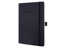 Notitieboek Sigel Conceptum Pure A5 194blz 80gr lijn softcover zwart
