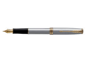 Vulpen Parker Sonnet stainless steel GT fijn