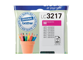 Inktcartridge Brother LC-3217M rood