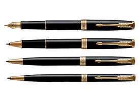 Balpen Parker Sonnet black lacquer GT medium