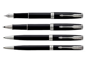 Balpen Parker Sonnet matte black lacquer CT medium