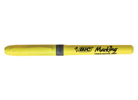 Markeerstift Bic brite liner grip geel