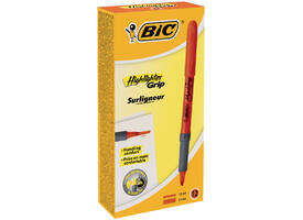 Markeerstift Bic brite liner grip oranje