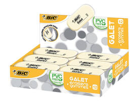 Gum Bic Galet pvc vrij zacht potlood wit