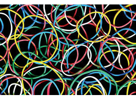 Elastiek Standard Rubber Bands 18 50gr 94 stuks assorti