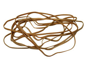 Elastiek Standard Rubber Bands 24 150x1.5mm 500gr 880 stuks bruin