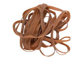 Elastiek Standard Rubber Bands 34 100x2.5mm 500gr 800 stuks bruin