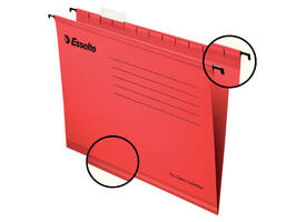 Hangmap Esselte Classic folio V-bodem 382x240mm rood