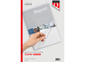 Voorblad Quantore A4 PVC 200 micron transparant 100 stuks