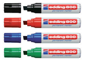 Viltstift edding 800 schuin 4-12mm zwart