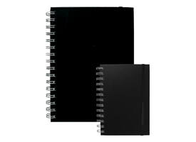 Notitieboek Quantore A5 spiraal lijn 192 pagina's 80gr zwart