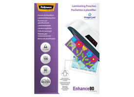 Lamineerhoes Fellowes A4 2x80micron glans 100 stuks