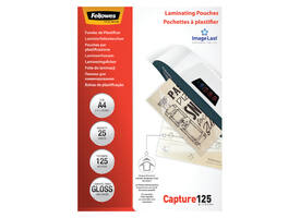 Lamineerhoes Fellowes A4 2x125micron glans 25 stuks