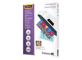 Lamineerhoes Fellowes A4 zelfklevend 2x80micron 100 stuks