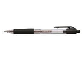Gelschrijver Quantore gripdrukknop 0.7mm zwart