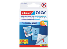 Kleefpads tesa® TACK dubbelzijdig transparant 200 stuks 200 stuks