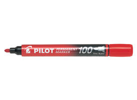 Viltstift PILOT 100 rond fijn rood