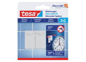 Klevende Spijker tesa® tegels & metaal 2kg wit 2 stuks