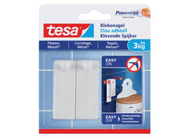 Klevende Spijker tesa® tegels & metaal 3kg wit 2 stuks