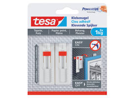 Klevende spijker tesa® behang en pleisterwerk 1kg verstelbaar wit 2 stuks