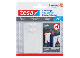 Klevende spijker tesa® behang en pleisterwerk 2kg wit 2 stuks